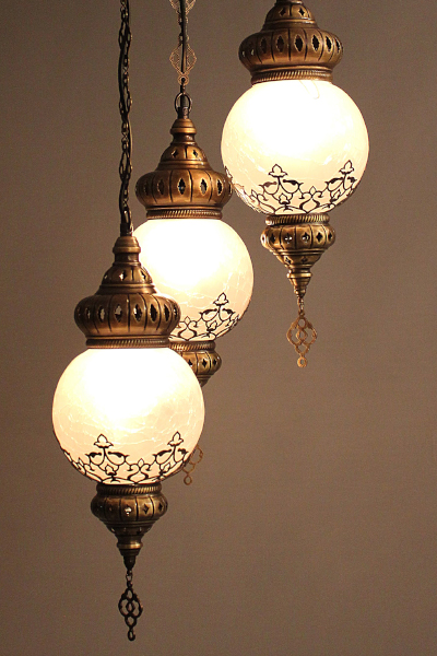 3in1 Size Ottoman Design Laser Antique Chandelier